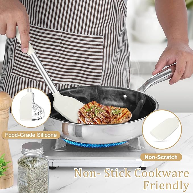 TeamFar Cooking Utensils Set, for Nonstick Cookware Flipping Frying Turning - Image 4