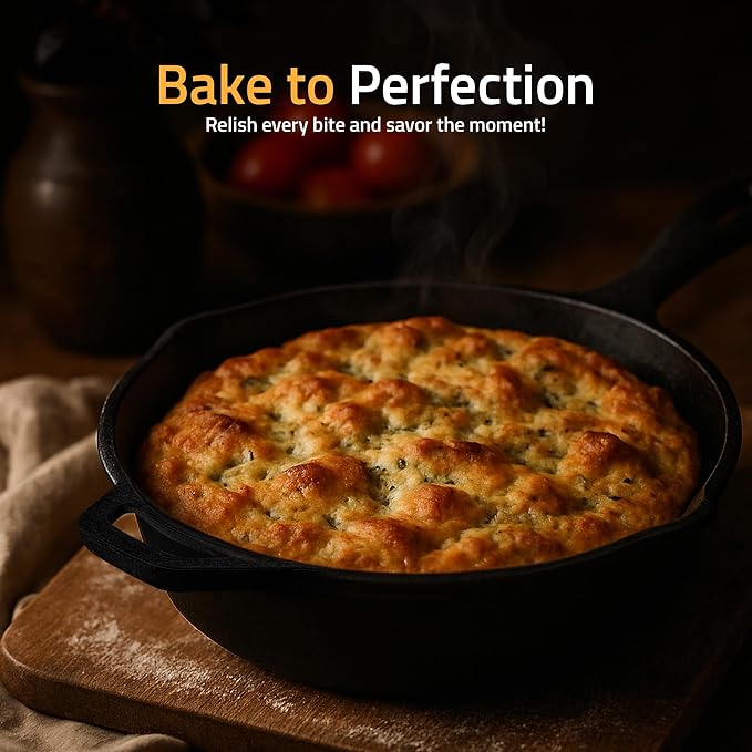 Utopia Kitchen Premium Cast Iron Skillets 12 Inch, Chef's Pan, Pre-Seasoned - Image 8