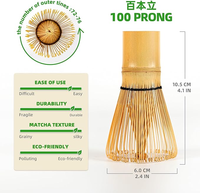 TEANAGOO Matcha Whisk Set, Bamboo Matcha Whisk - Image 2