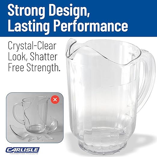 Carlisle FoodService Products Versapour Clear Pitcher Tall Pitcher - Image 7