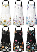 Bencailor 6 Pcs Spring Kitchen Aprons by Bencailor