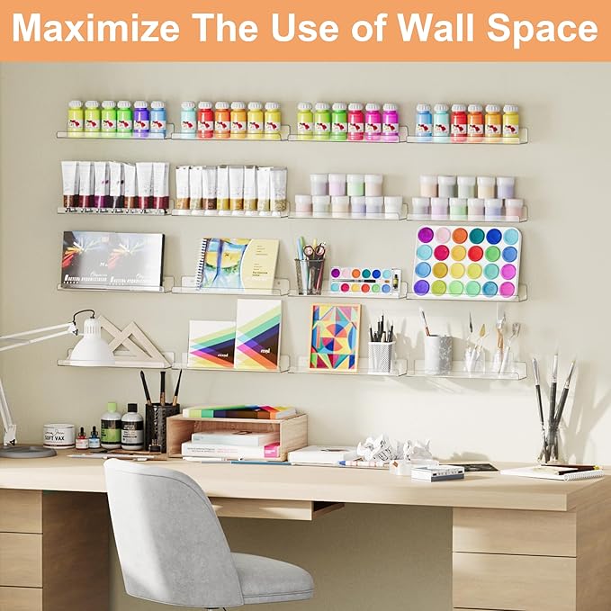 upsimples 16 Pack Acrylic Shelves - Image 4
