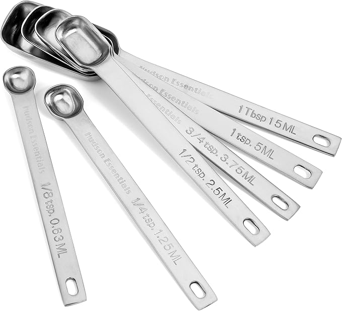 Hudson Essentials Stainless Steel Measuring Cups and Spoons Set - Image 8