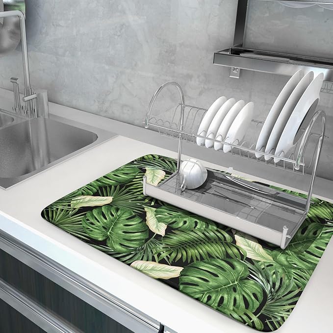 Giwawa Tropical Palm Leaf Dish Drying Mat - Image 5