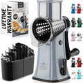 Zulay Kitchen Rotary Cheese Grater 5 Blade Cheese Shredder by ZulayKitchen