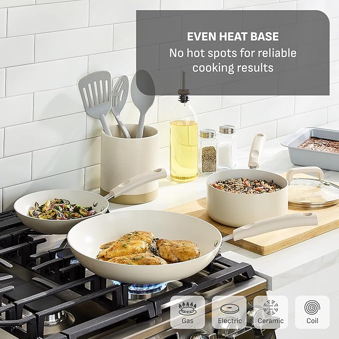 T-fal Signature Nonstick 12 Piece Cookware Set, Oven Safe Up to 350°F, - Image 4