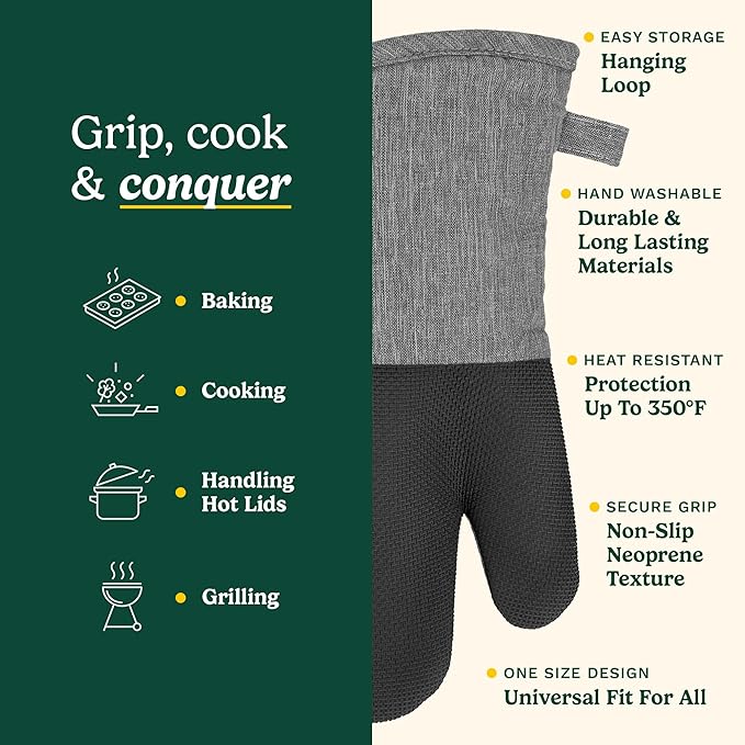 Cuisinart Kitchen Oven Mitts – Heat-Resistant Kitchen Mitts - Image 5