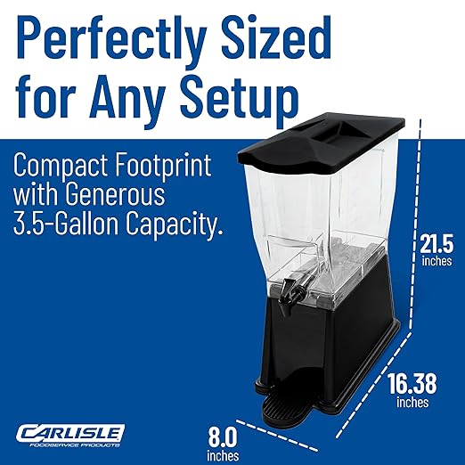 Carlisle FoodService Products Trimline Rectangular Beverage Dispenser Drink - Image 4