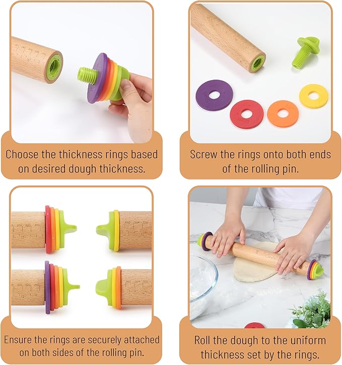 BAMBOO LAND- Adjustable Rolling Pin - Image 4