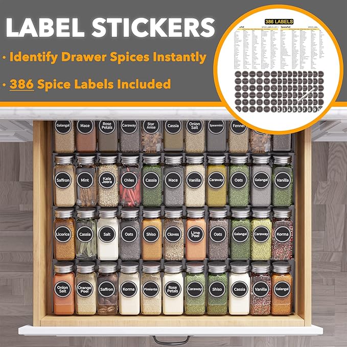 SpaceAid Spice Drawer Organizer - Image 3