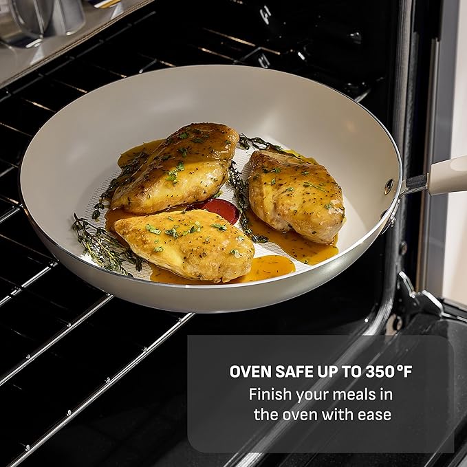 T-Fal Signature Nonstick 8” & 10” Frying Pan Skillet Set, Dishwasher Safe - Image 6