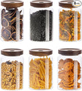 Kanwone Glass Storage Containers Set of 6, 28 Ounce Airtight Food Storage by Kanwone