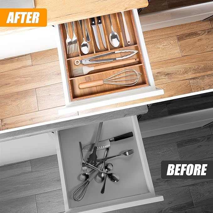Bellsal Bamboo Silverware Organizer - Image 2