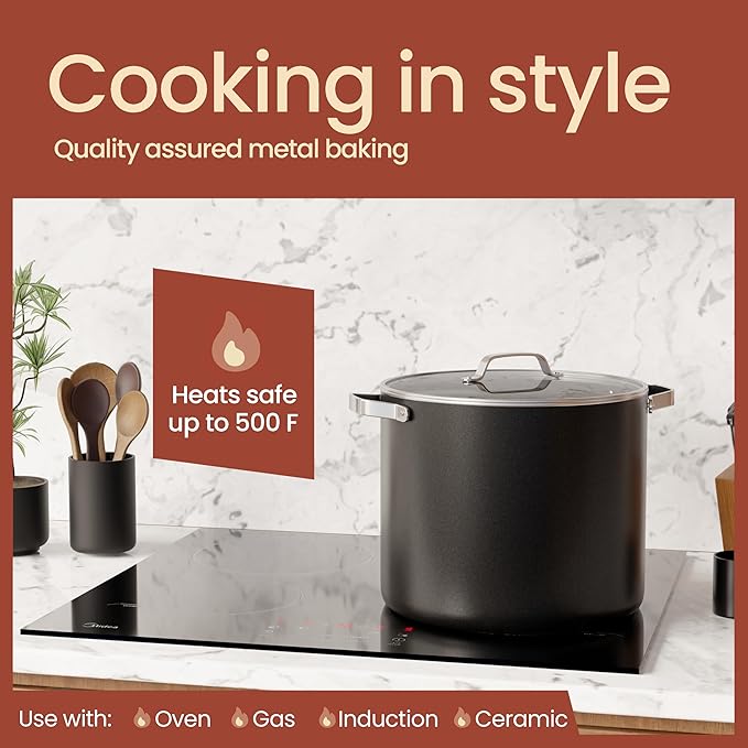 Bakken 16 Quart Ceramic Coated Stock Pot - Image 3