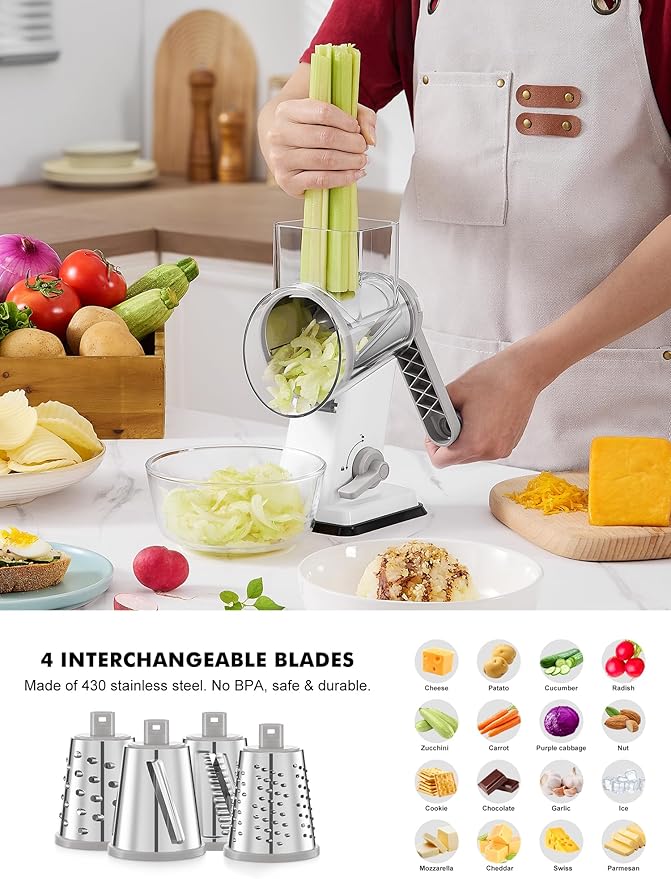 GDL Rotary Cheese Grater Hand Crank - Image 3