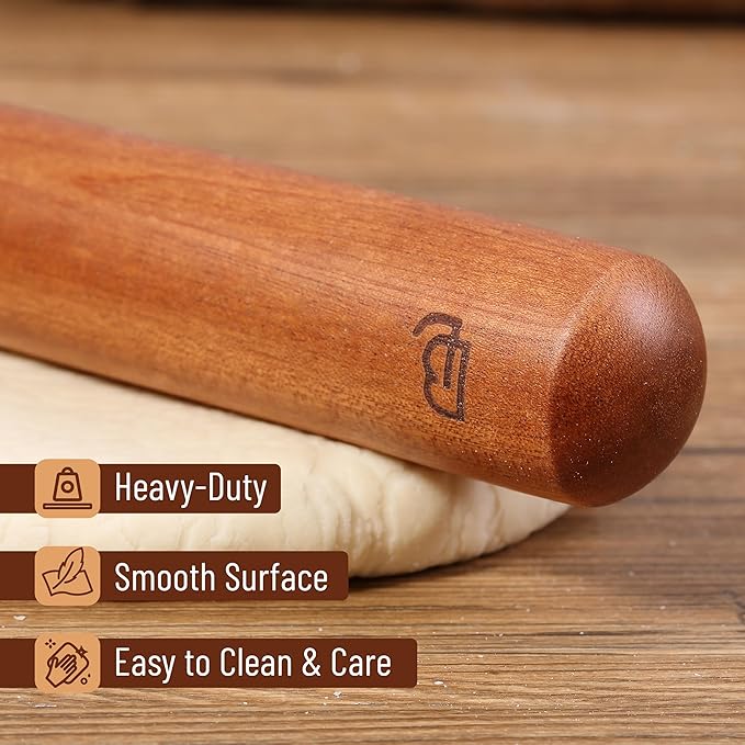 BAMBOO LAND- French Rolling Pin Set, Natural Wood Rolling Pins - Image 4