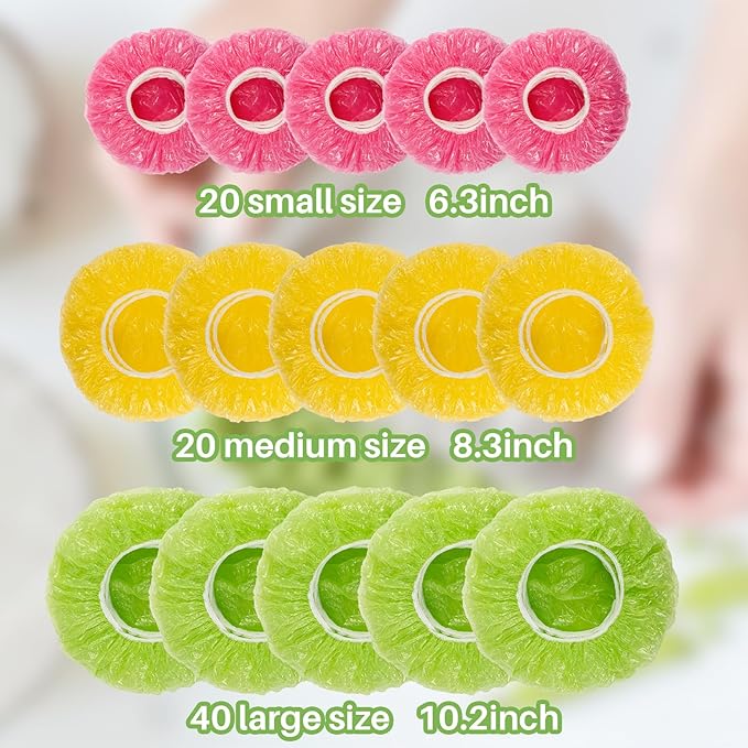 MAQIHAN 80Pcs Bowl Covers Reusable - Image 2
