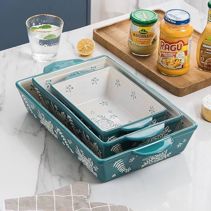 Wisenvoy Casserole Dishes For Oven Baking Dish Ceramic Casserole Dish Lasagna - Image 3