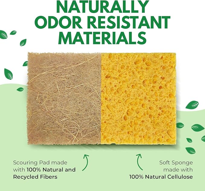 AIRNEX Natural Kitchen Sponges Pack of 18 - Image 4