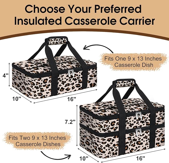 Insulated Casserole Carrier, Portable Casserole Carrier - Image 2