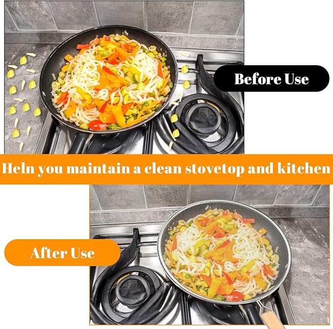 8.3Inch Grease Splatter Screen, Stainless Steel Grease Splatters Guard - Image 5