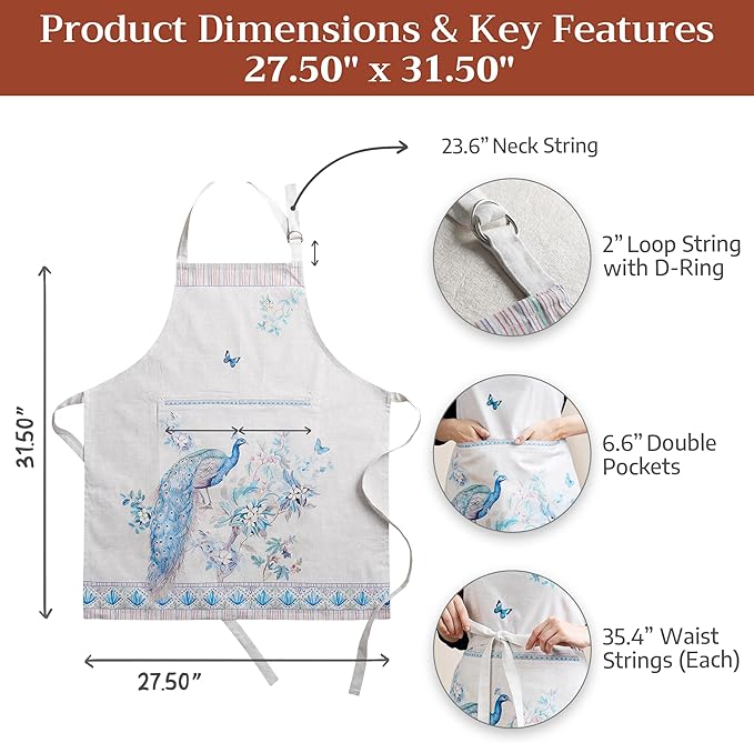 Maison d' Hermine 100% Cotton Apron - Image 5