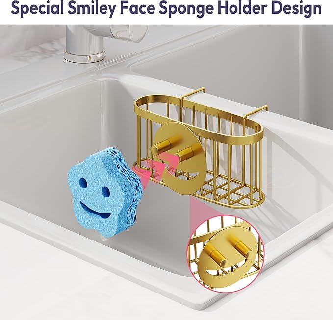 SWTYMIKI Sponge Holder for Kitchen Sink - Image 3