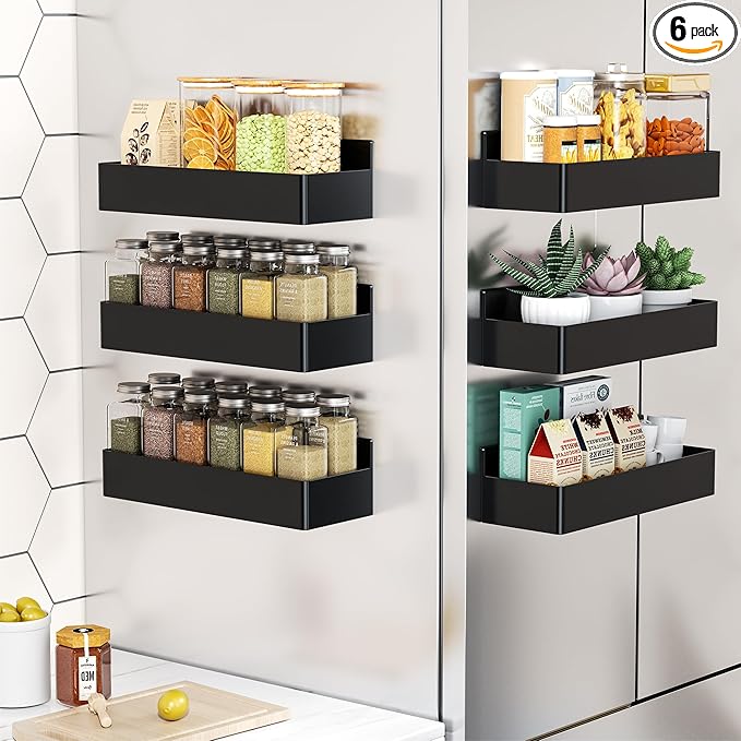 Mystozer Magnetic Spice Rack for Refrigerator, Kitchen Organizer and Storage by Mystozer