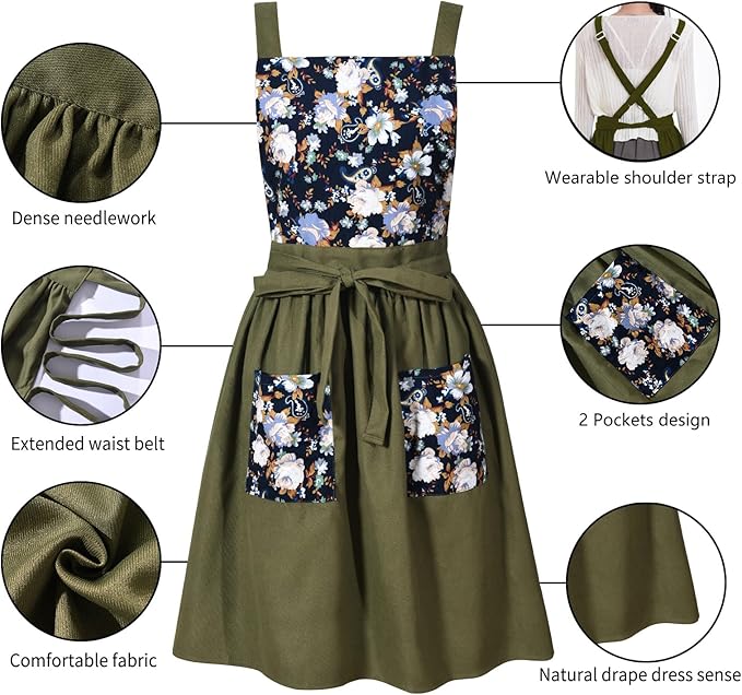Pinknoke Vintage Pinafore Apron Dress - Image 5