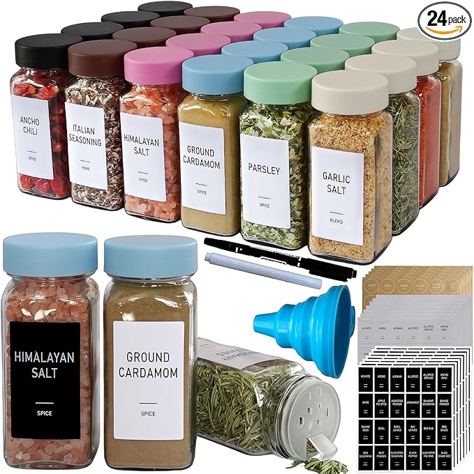 Spice Jars with Labels by Unknown