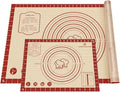 2 Pack Non Stick 26''x16'' Extra Large Thick Silicone Pastry Mat and 16''x11'' by DANIADEAN