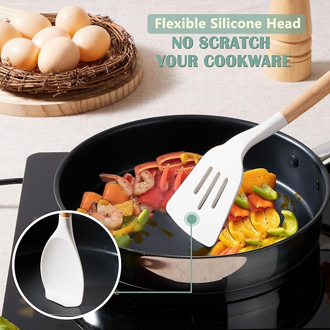 E-far White Cooking Utensils Set - Image 3