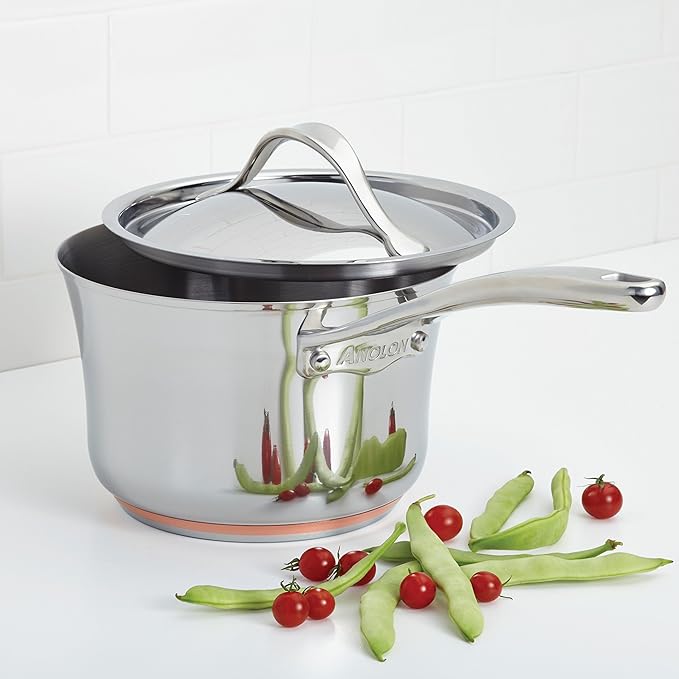 Anolon Nouvelle Stainless Steel Sauce Pan/Saucepan - Image 2
