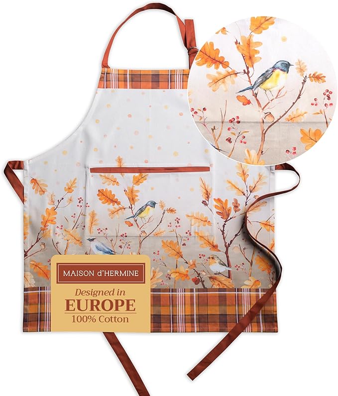 Maison d' Hermine 100% Cotton Apron by MaisondHermine