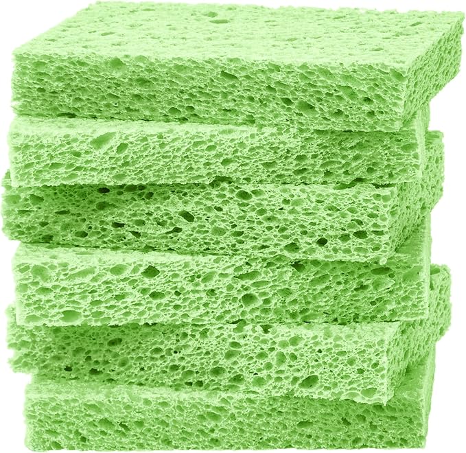 ARCLIBER Cellulose Sponges, Heavy Duty Scrub Kitchen Sponge, Clean Tough Messes by ARCLIBER