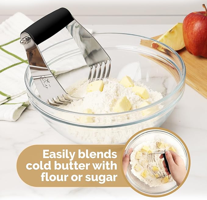 Zulay Kitchen Large 4-Inch Dough Blender Top Professional - Image 7