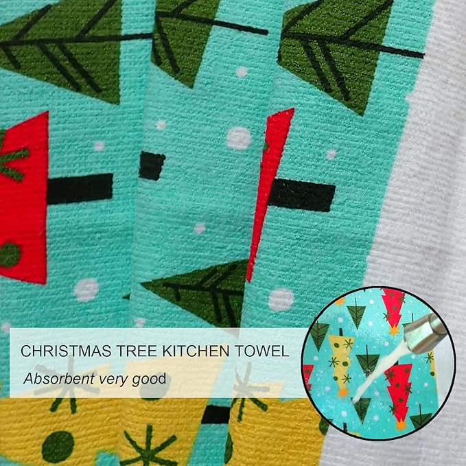 Oven Mitts and Potholders Dish Towles Set 100% Cotton - Image 4