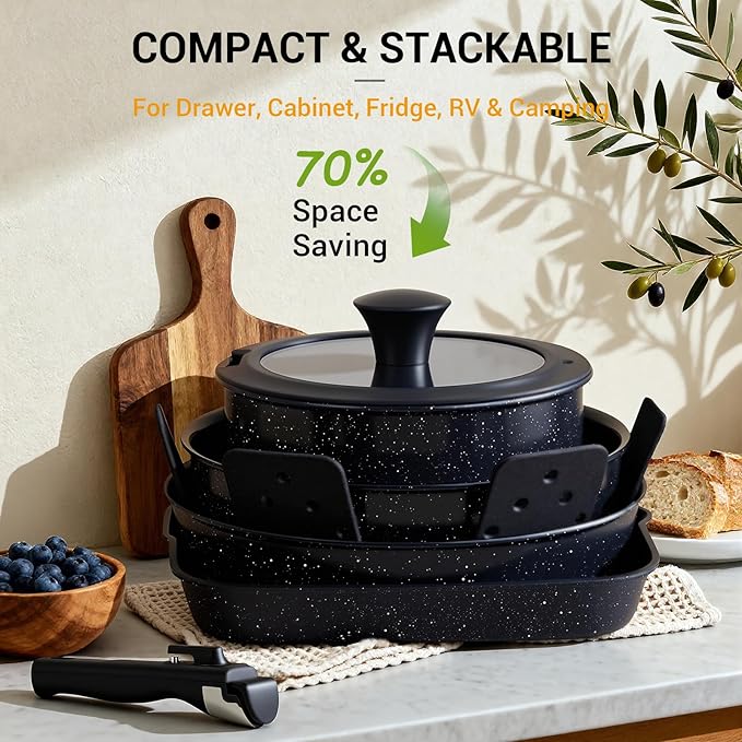 Ammeloo 21 Pcs Pots and Pans Set Non Stick - Image 5