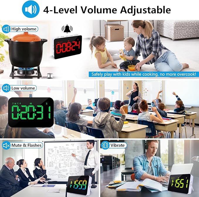 Rechargeable Timers，Digital Kitchen Timer - Image 5