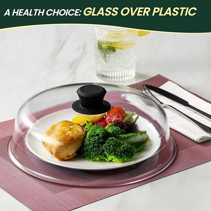 2 in 1, Glass Microwave Splatter Cover - Image 5
