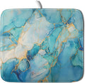 Marble Print Dish Drying Mat for Kitchen Counter by Anyako