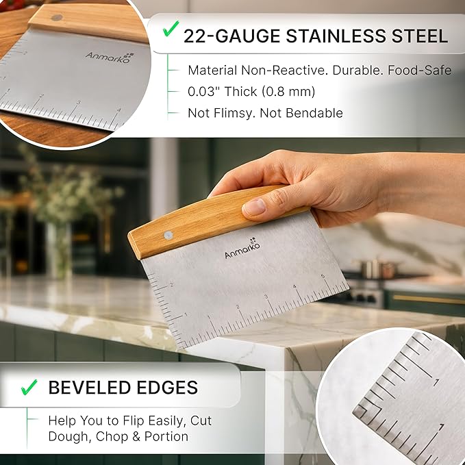 Dough Cutter for Bread and Pizza Dough - Image 4