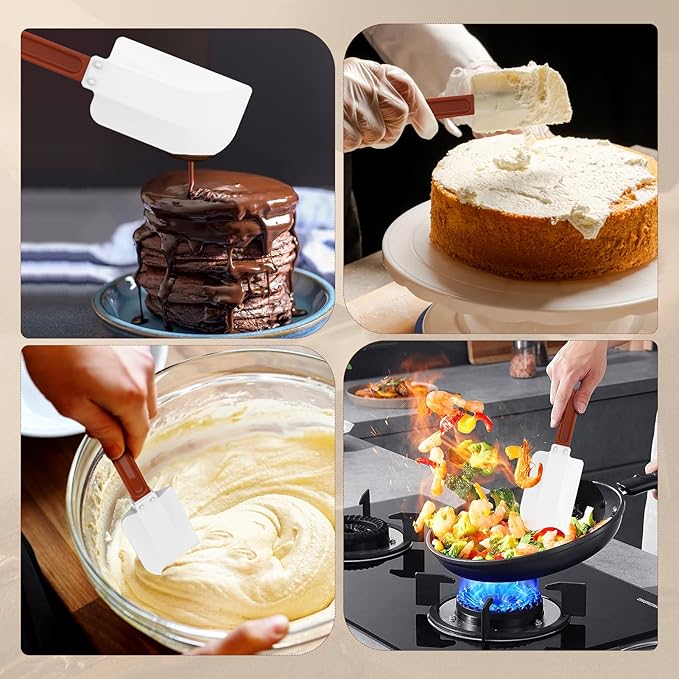 High Heat Resistant Silicone Spatulas, 13-1/2" Commercial Spatula 500°F - Image 7