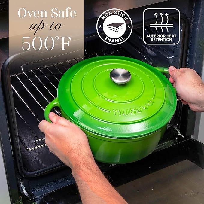 Nuovva Enamelled Cast Iron Dutch Oven Pot - Image 5