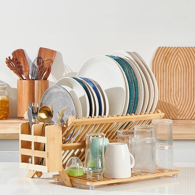 NOVAYEAH Bamboo Dish Drying Rack - Image 6