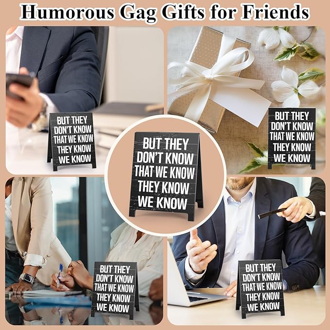 But They Don't Know That We Know Friends-Inspired Sign TV Show Home Room Decor - Image 7