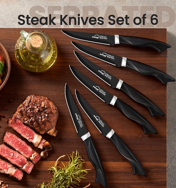Knife Set, 15 Pieces Kitchen Knife Set - Image 3