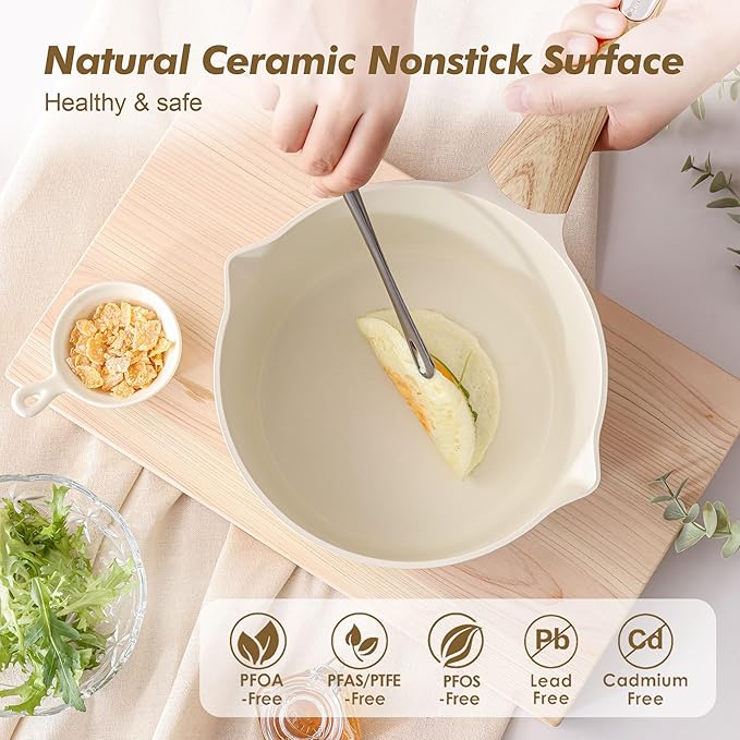 SENSARTE Ceramic Nonstick Sauce Pan - Image 2