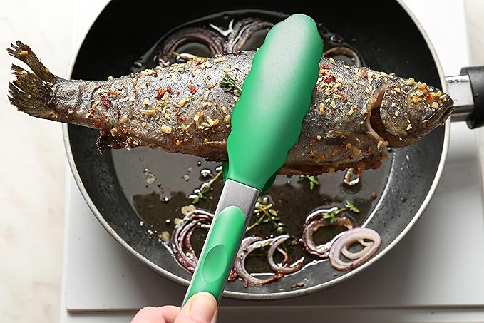 2 Pack Silicone Kitchen Tongs – 9" & 12" Set, Heat Resistant up to 500°F - Image 8
