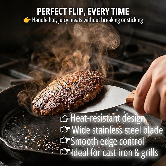 Griddle Scraper, Heavy Duty Stainless Steel Grill Scraper - Image 5